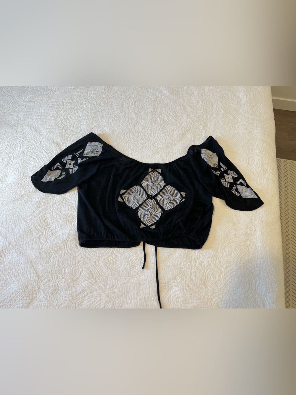 Free people ponce de Leon embroidered top